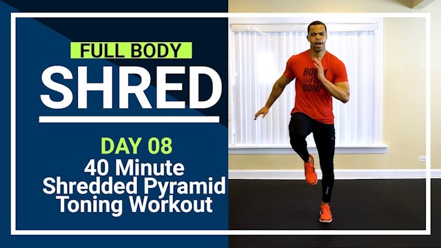 FBShred #08 - 40 Minute Full Body Shredded Pyramid + Abs Workout