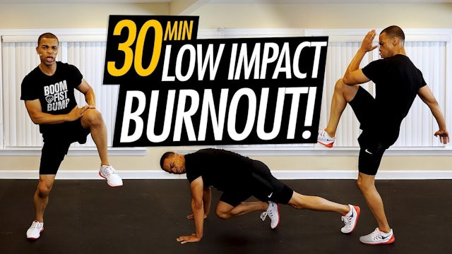 012 - 30 Minute Low Impact Quiet Calorie Burning HIIT Workout for Small Spaces