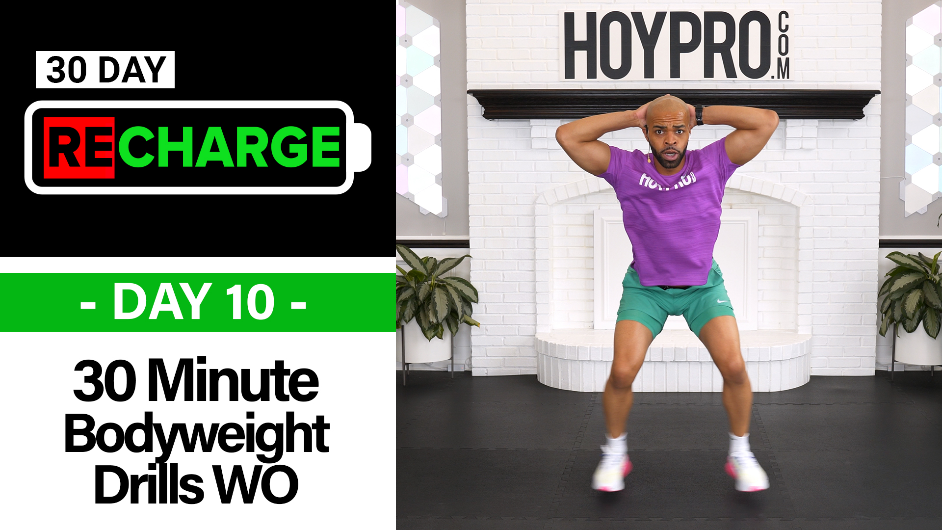 30 Minute Intermediate Bodyweight Drills Workout - Recharge #10