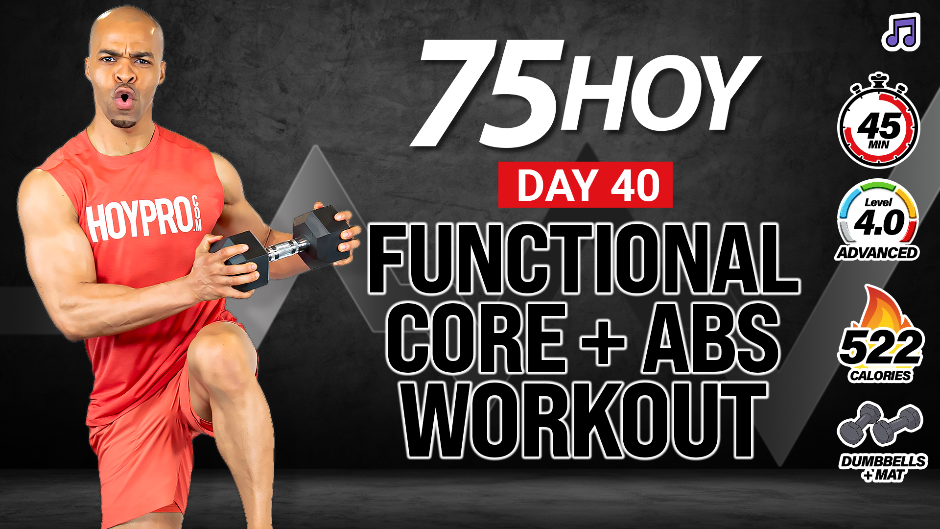 30 & 45 Minute Functional Core + Abs Strength - 75 HOY #40