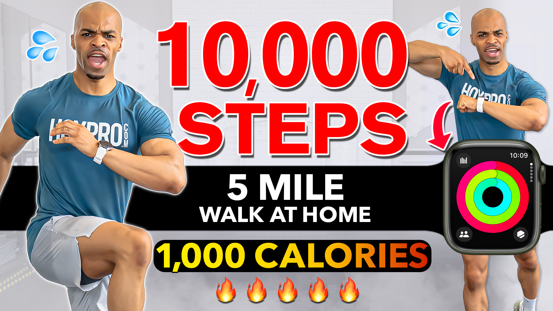 80 Minute 10,000 Steps Indoor Walking Cardio Workout (Low Impact)