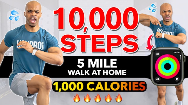 80 Minute 10,000 Steps Indoor Walking Cardio Workout (Low Impact)