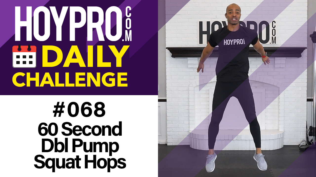60 Second Dbl Pump Squat Hops - Daily Challenge #068