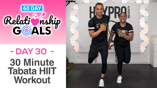 30 Minute CELEBRATION Tabata HIIT Workout - Relationship Goals #30