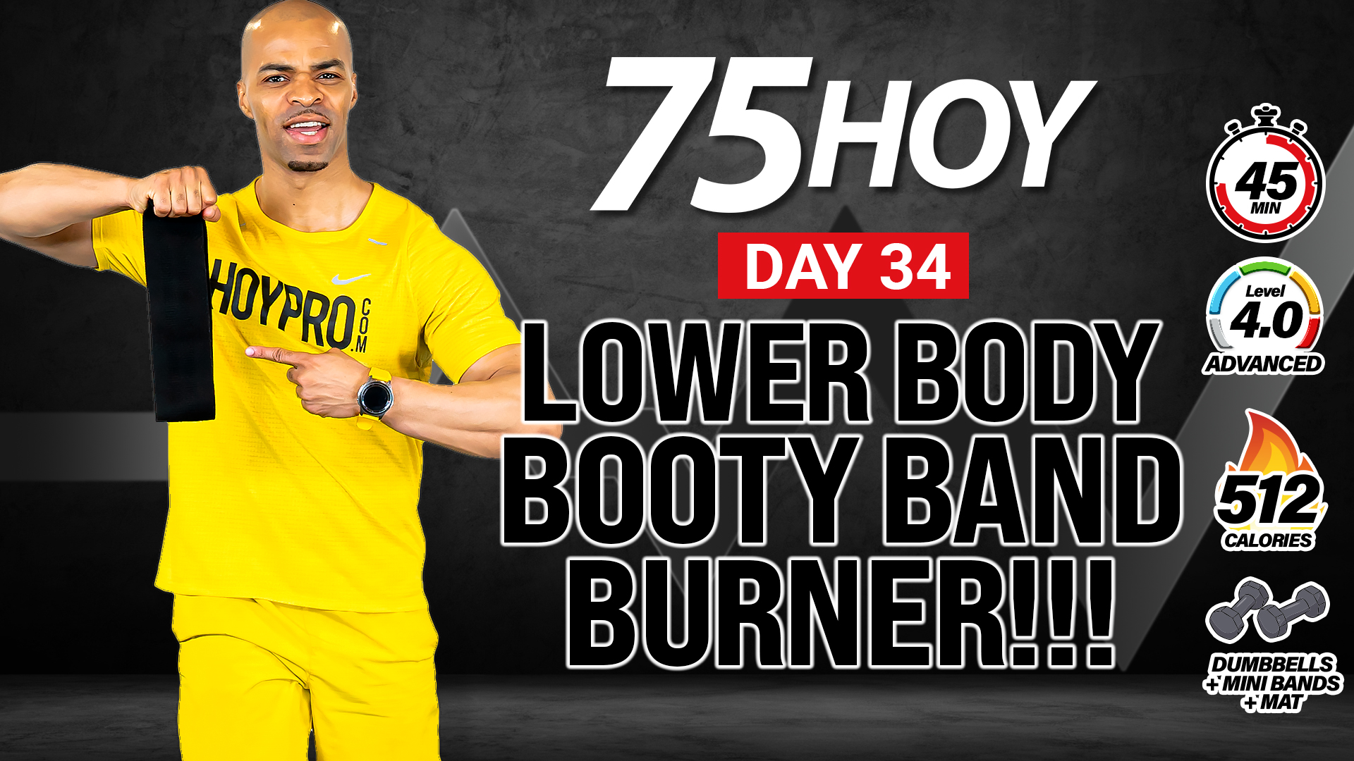 45 Minute Lower Body Booty Band Burner - 75 HOY #34