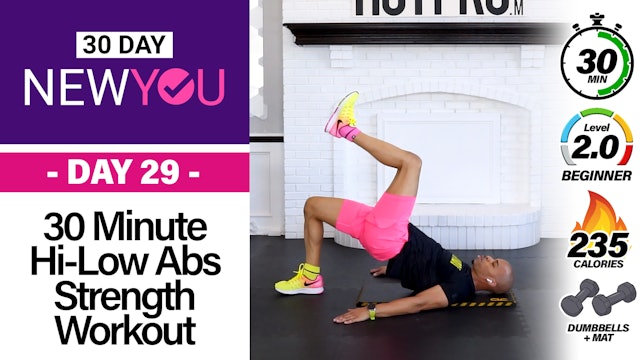 30 Minute Beginner High Low Abs Workout - NEW YOU #29