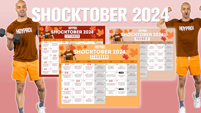 Shocktober 2024 Workout Calendar