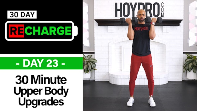 30 Minute Intermediate ABAB Upper Body Workout - Recharge #23