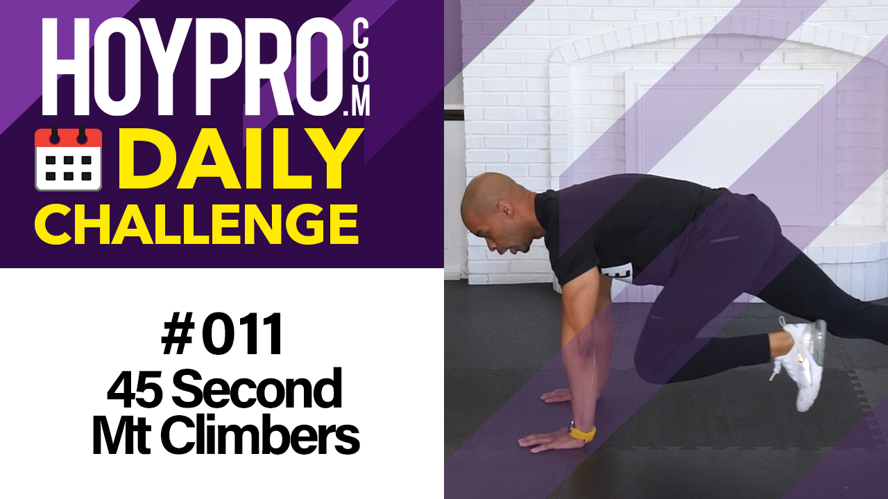 45 Second Mountain Climbers - Daily Challenge #011