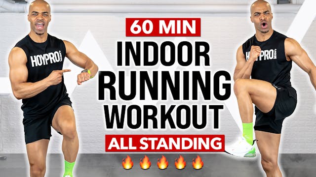 60 Minute INTENSE Running HIIT Cardio...