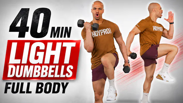 40 Minute Full Body Light Weight HIIT...