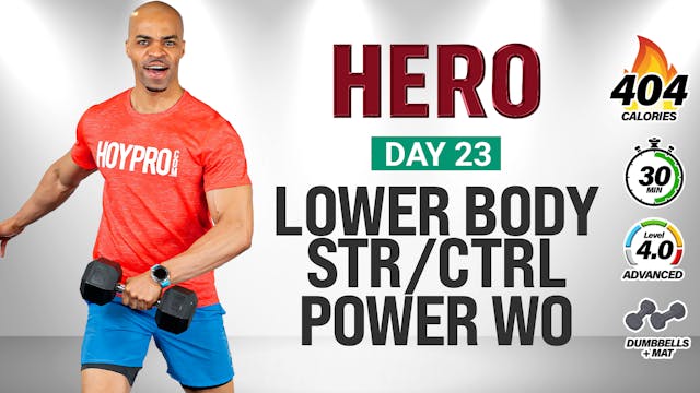 30 Minute Lower Body Strength Control...