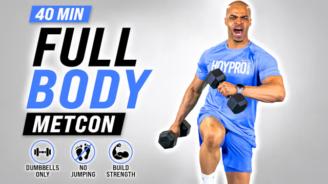 40 Minute Full Body METCON Dumbbell W...