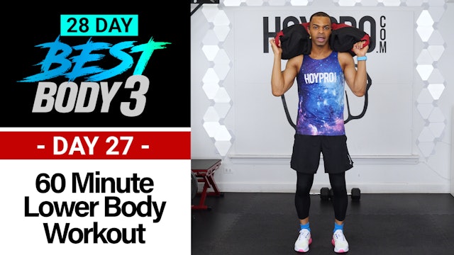 60 Minute Lower Body Plyo Strength Workout - Best Body 3 #27
