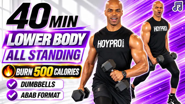 40 Minute Standing Lower Body Strength | ABAB Format