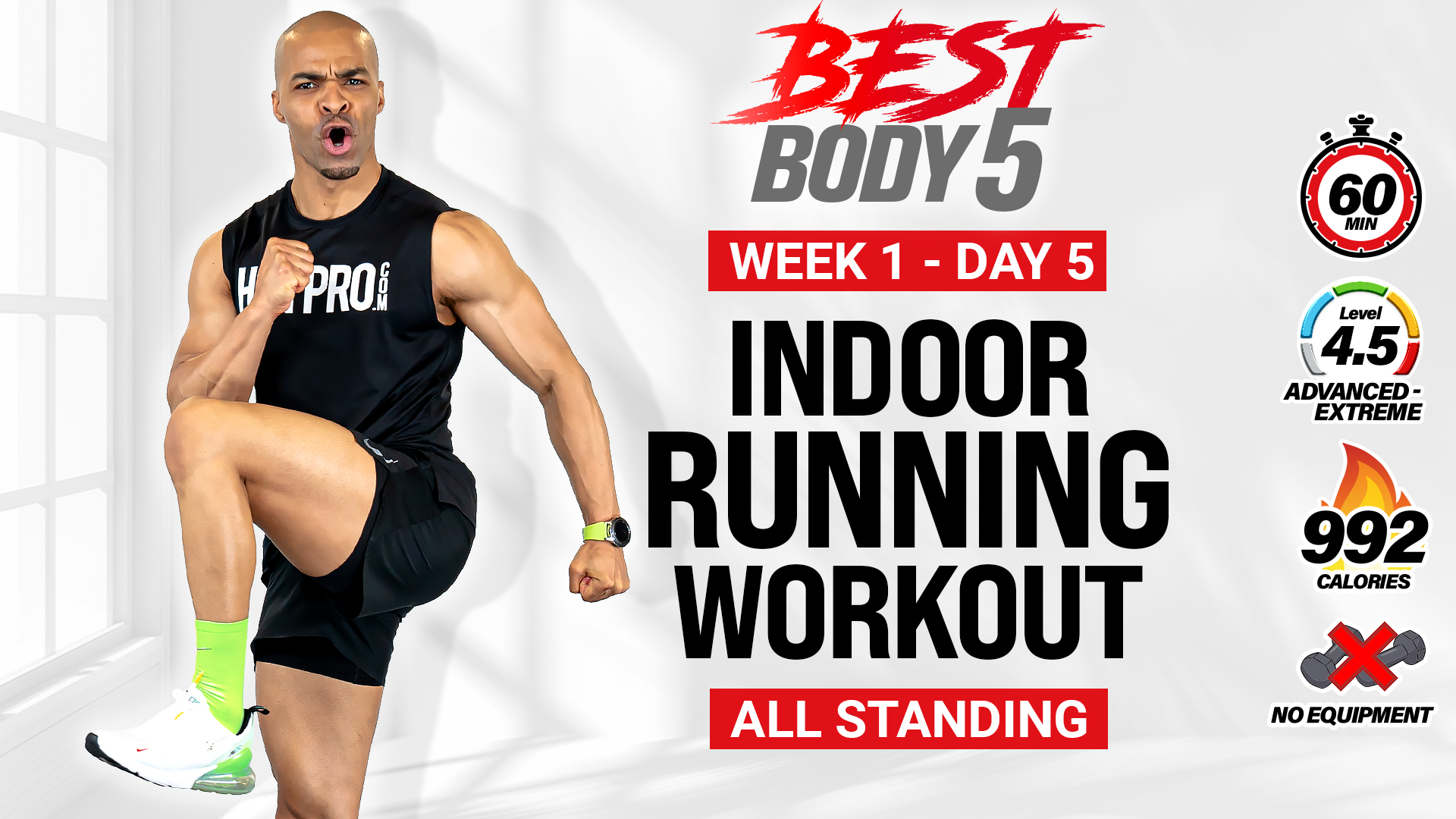 60 Minute Indoor Running Cardio Upgrades - BB5 W1: Day 5