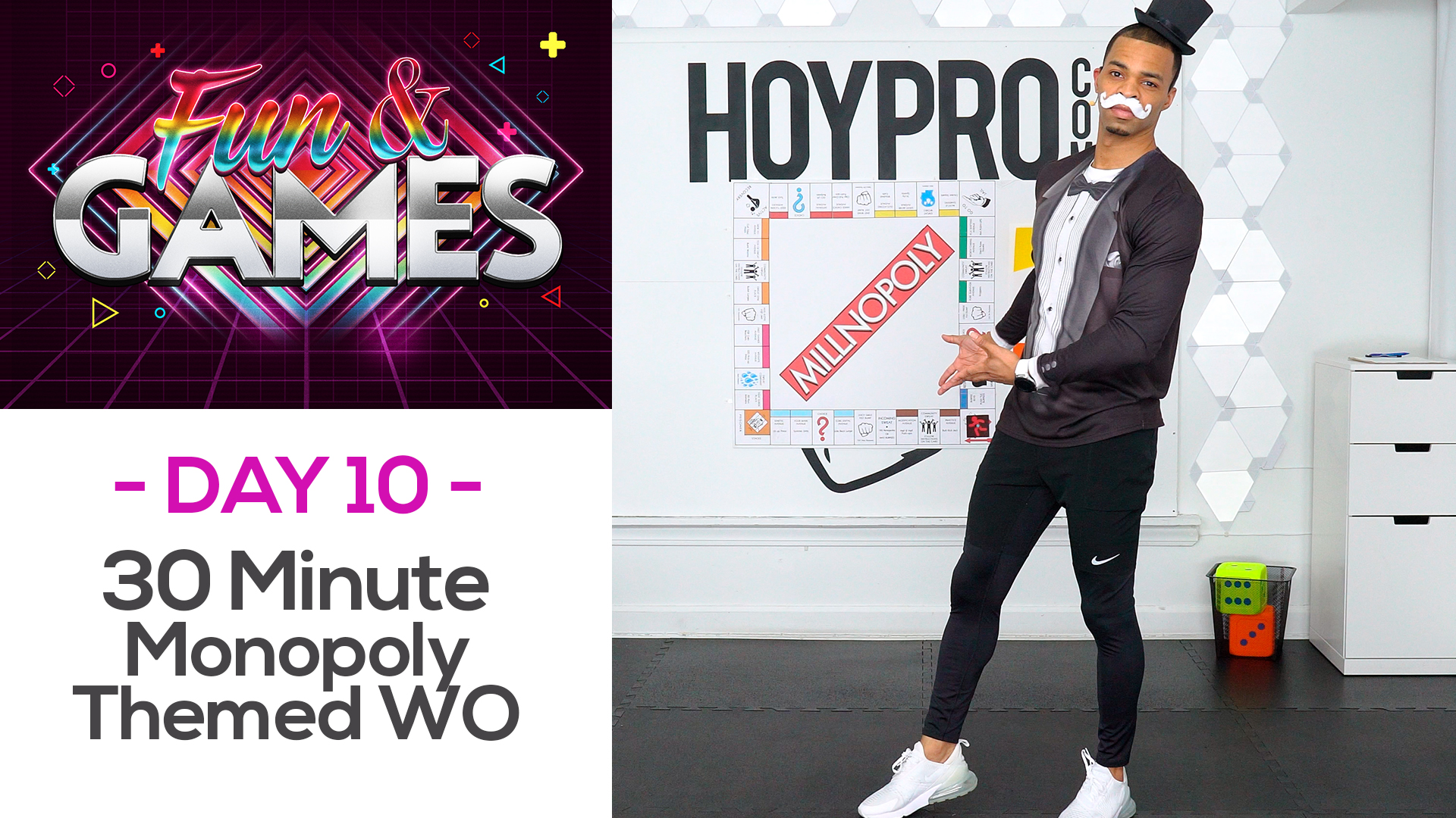 30 Minute MILLNOPOLY - Monopoly Themed Workout - Fun & Games #10