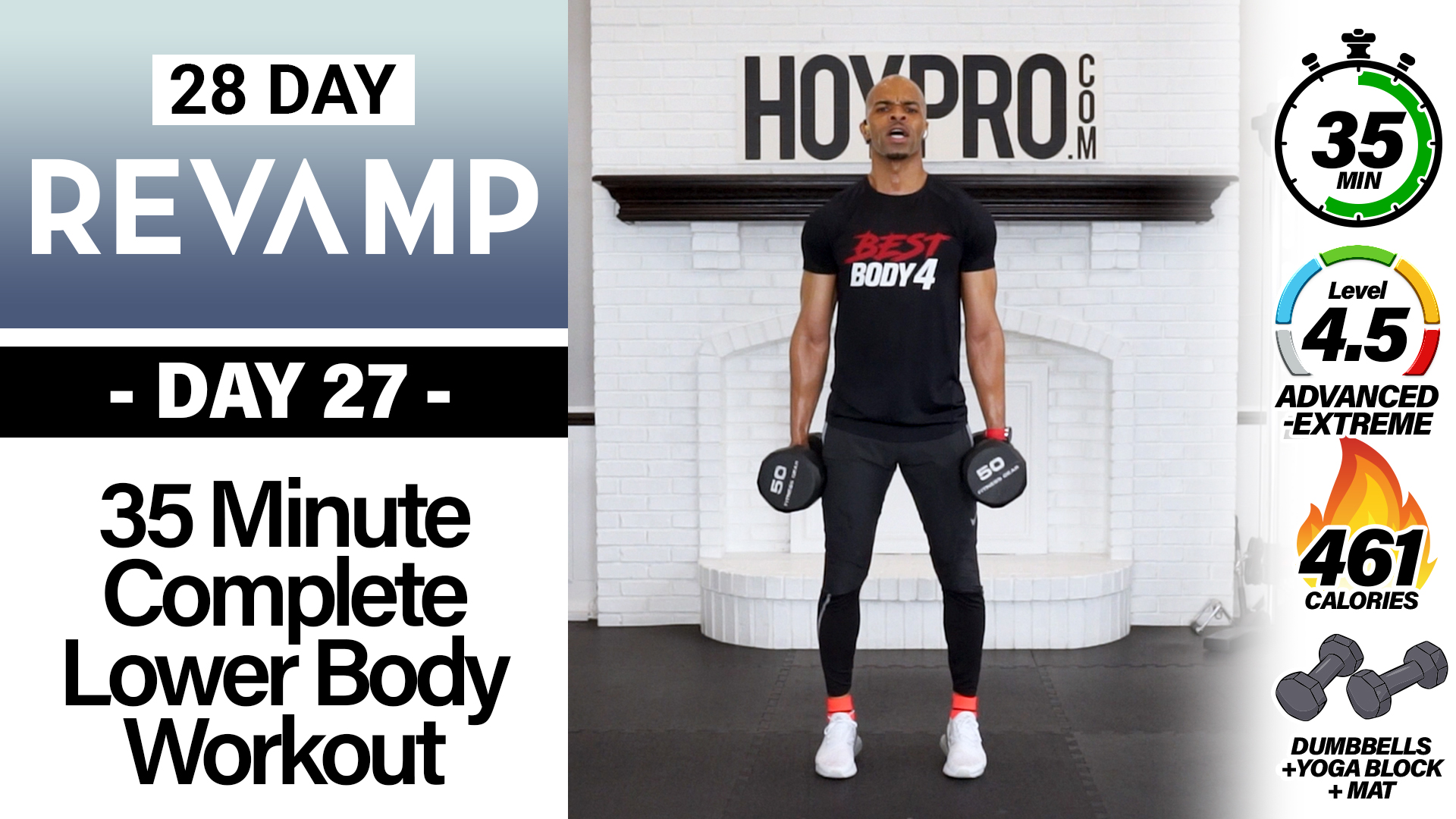 35 Minute Complete Lower Body Strength Workout - REVAMP #27