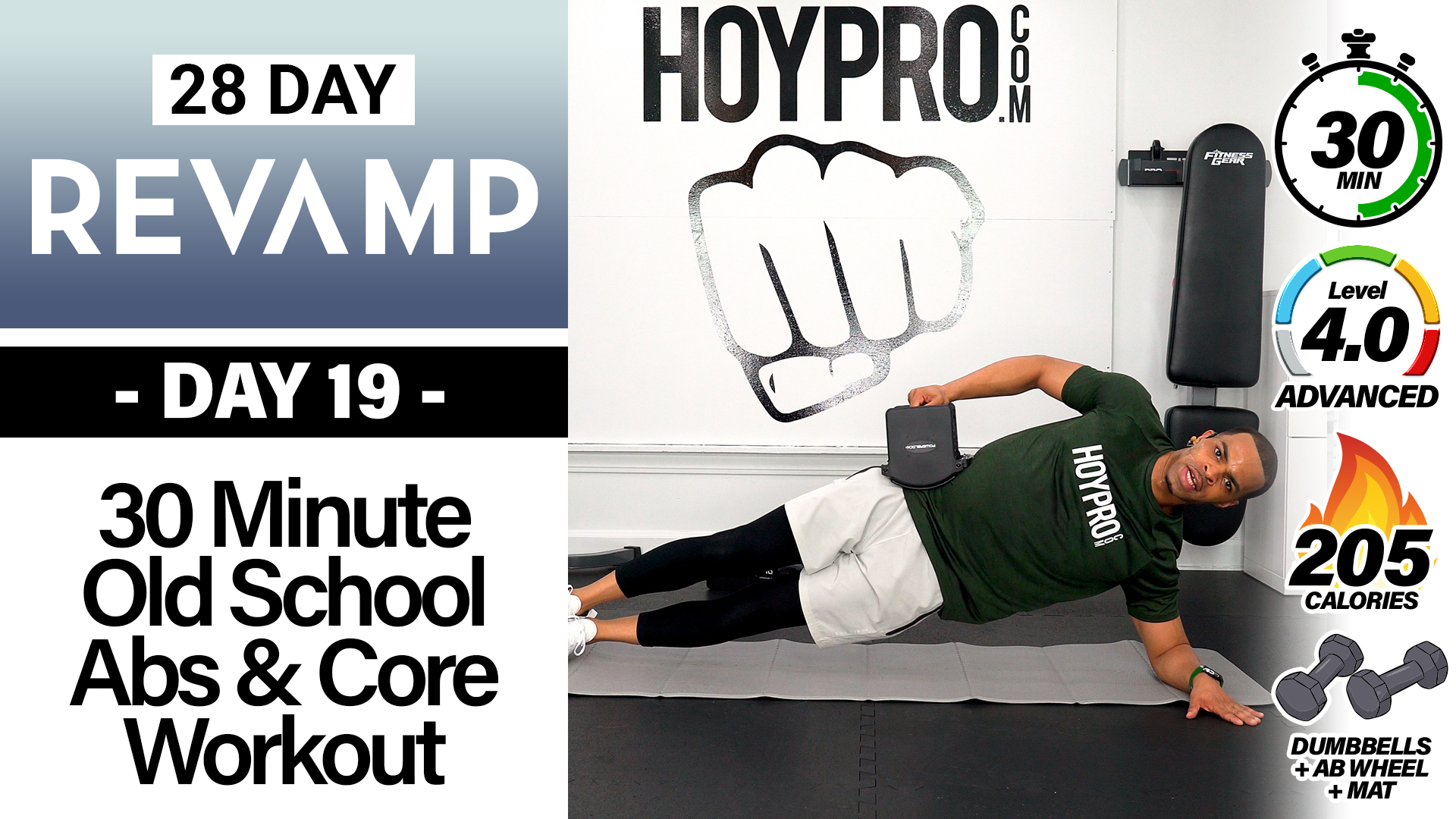 30 Minute Old School Six-Pack Abs Workout - REVAMP #19