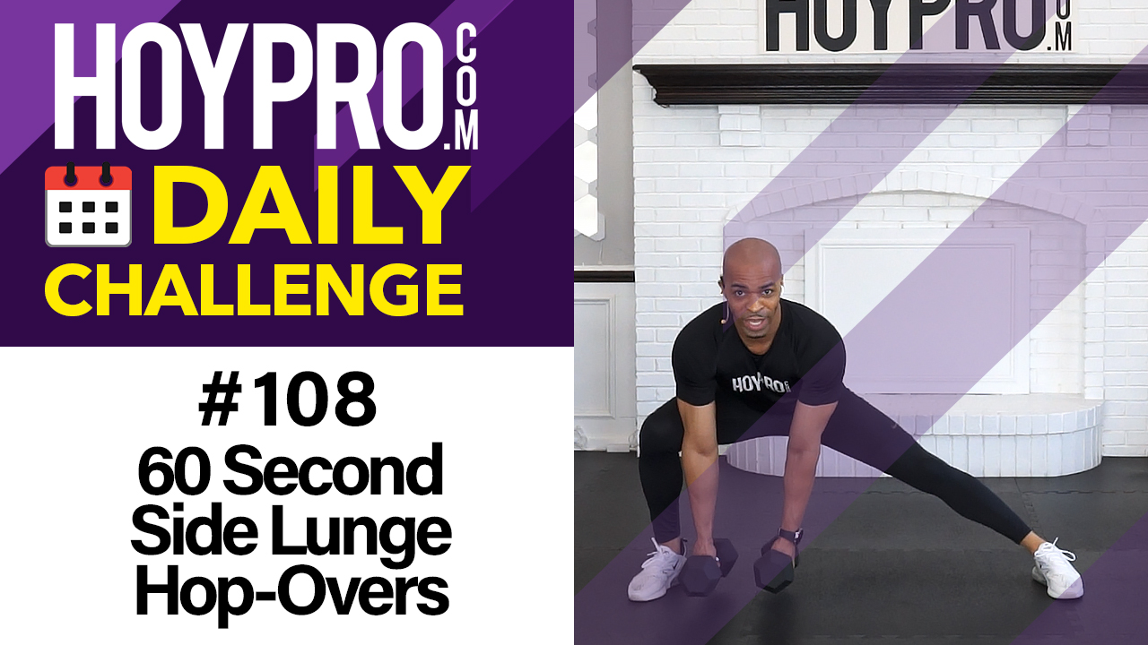 60 Second Side Lunge Hop-Overs - Daily Challenge #108