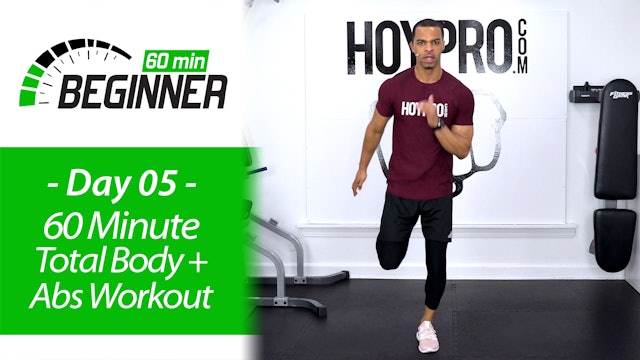 60 Minute Beginners Total Body HIIT, Strength & Abs - Beginners 60 #05