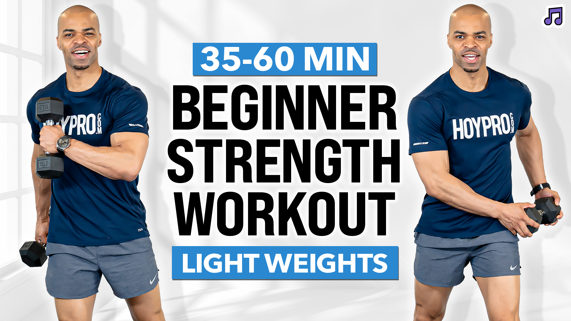 35 & 60 Minute Beginner Hi-Low Abs Full Body Strength Workout