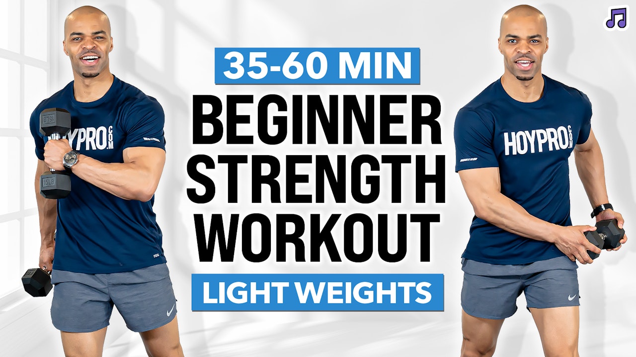 35 & 60 Minute Beginner Hi-Low Abs Full Body Strength Workout