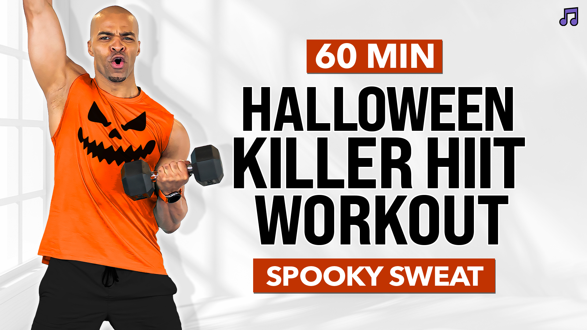 60 Minute KILLER Hybrid Halloween Themed HIIT Workout (Music)