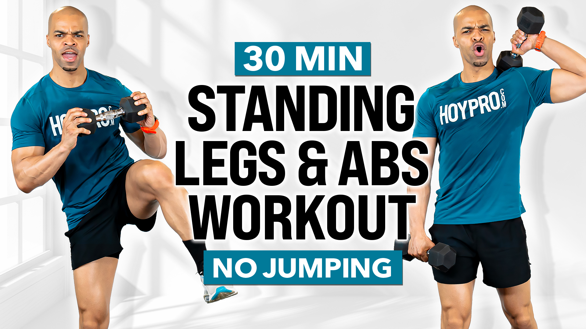 30 Minute Standing Intermediate Legs & Abs Workout (No Jumping)