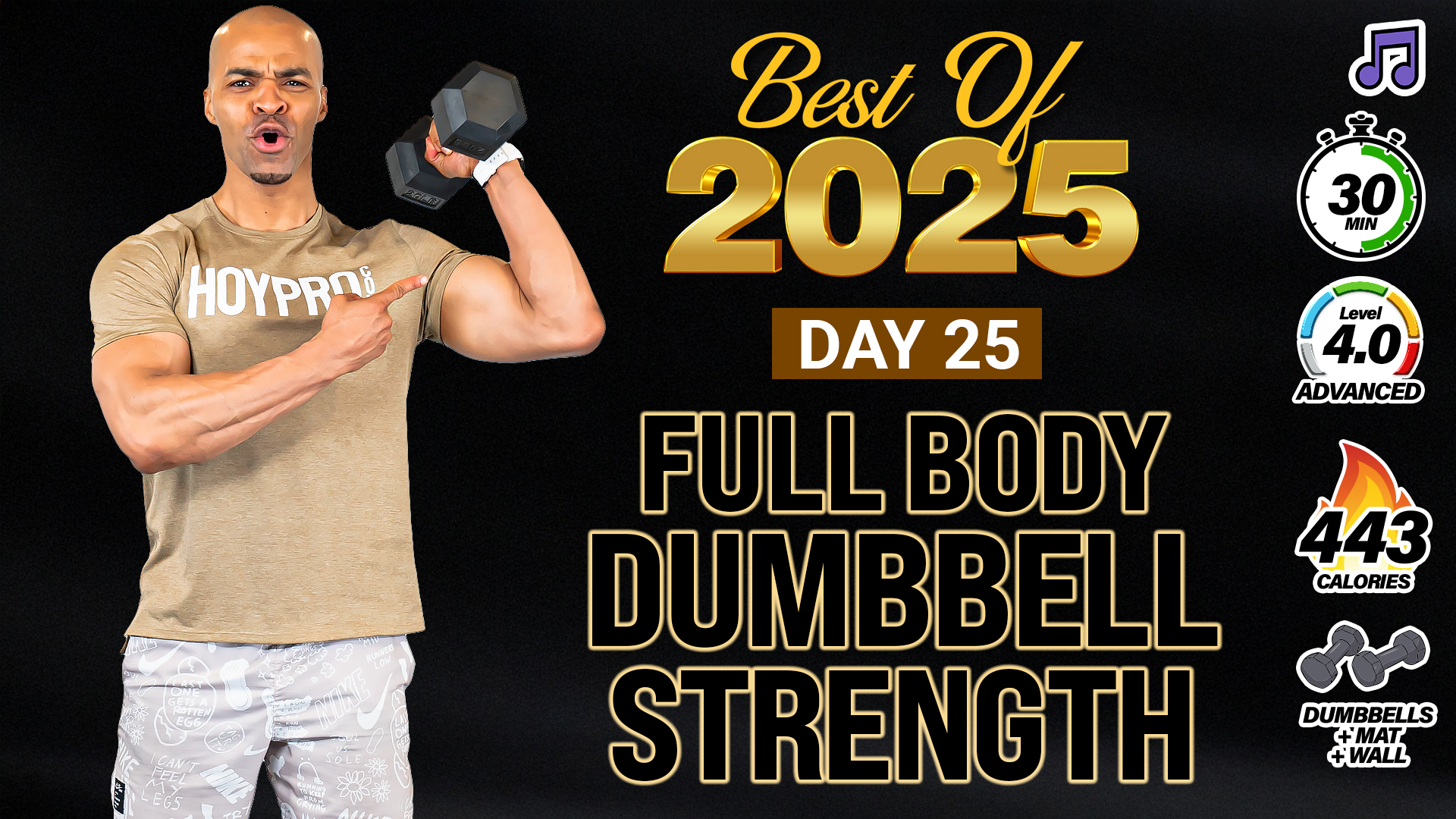 30 Minute Full Body Dumbbell Strength Scan Workout - 2025 BEST #25 (Music)