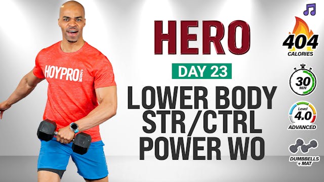30 Minute Lower Body Strength Control...