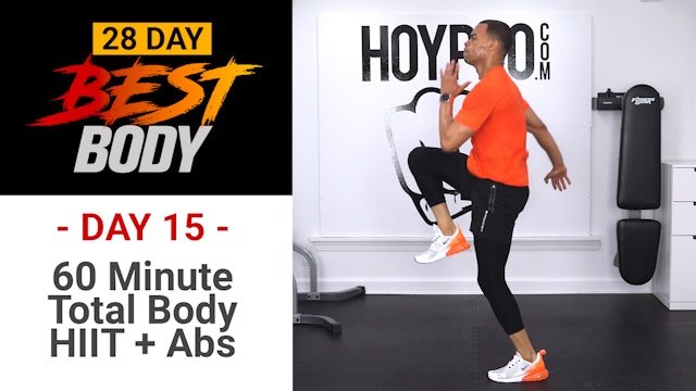 60 Minute Hybrid HIIT Workout + Abs Workout - Best Body #15