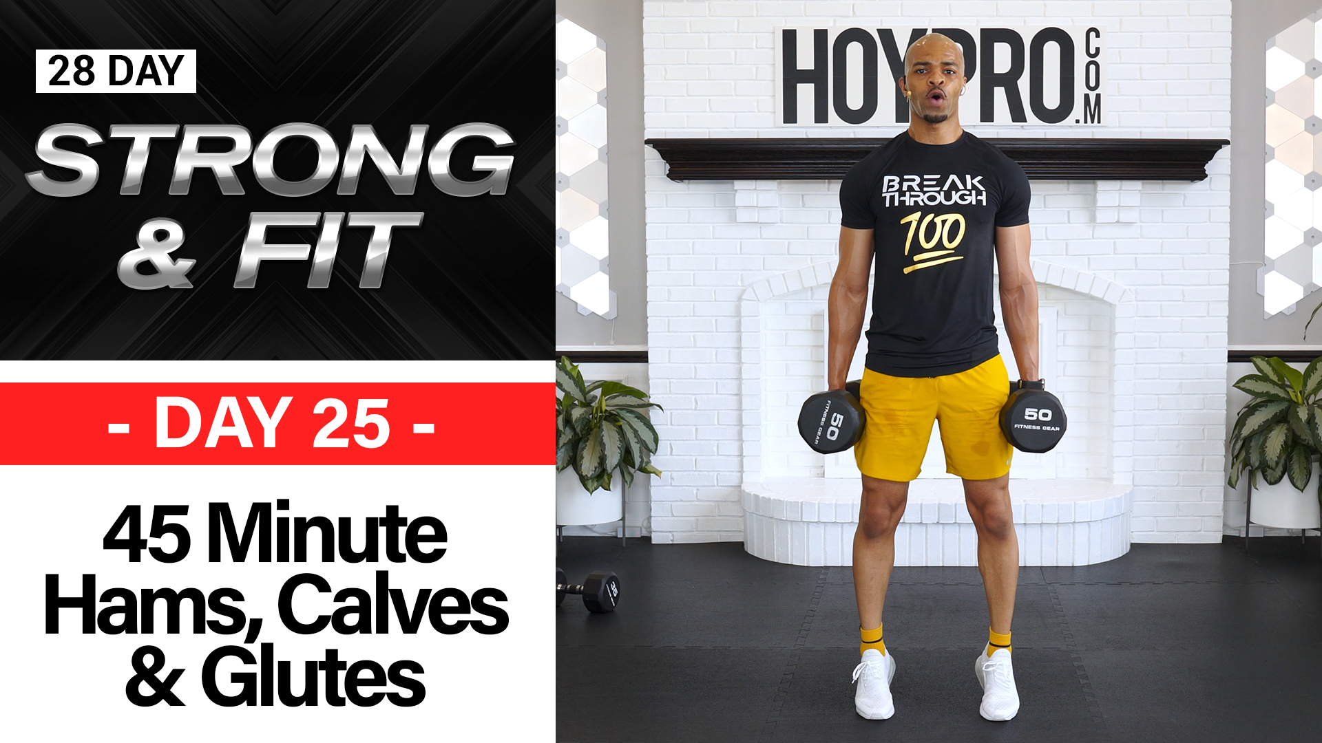 45 Minute Hams, Calves & Glutes Lower Body Workout - STRONGAF  #25