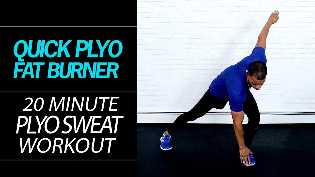 20 Minute Quick Plyo Body Fat Burning Sweat Fest Home HIIT Cardio Workout