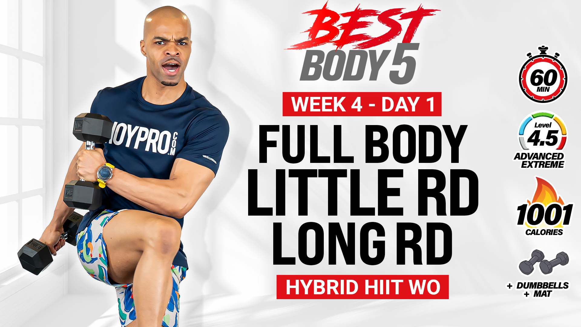 60 Minute Little Round Long Round Hybrid HIIT - BB5 W4: Day 1