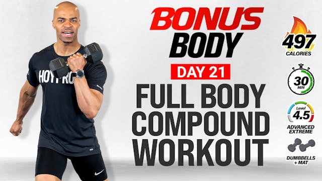 30 Minute Full Body Compound Dumbbell...