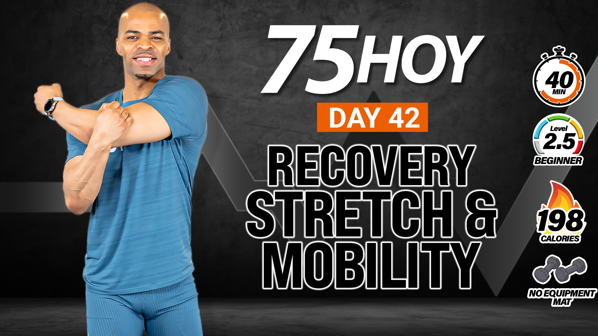 40 Minute All Floor Deep Stretch & Mobility Workout - 75 HOY #42