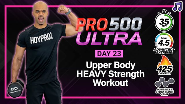 35 Minute HEAVY Upper Body Strength W...