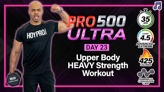35 Minute HEAVY Upper Body Strength Workout - ULTRA #23 (Music)