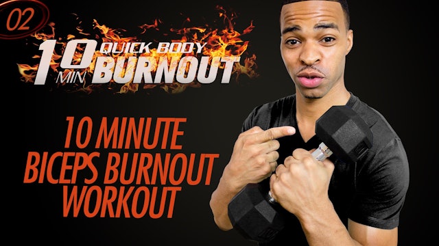 002 - 10 Minute Brutal Biceps BURNOUT!!! Dumbbells + Resistance Bands Workout