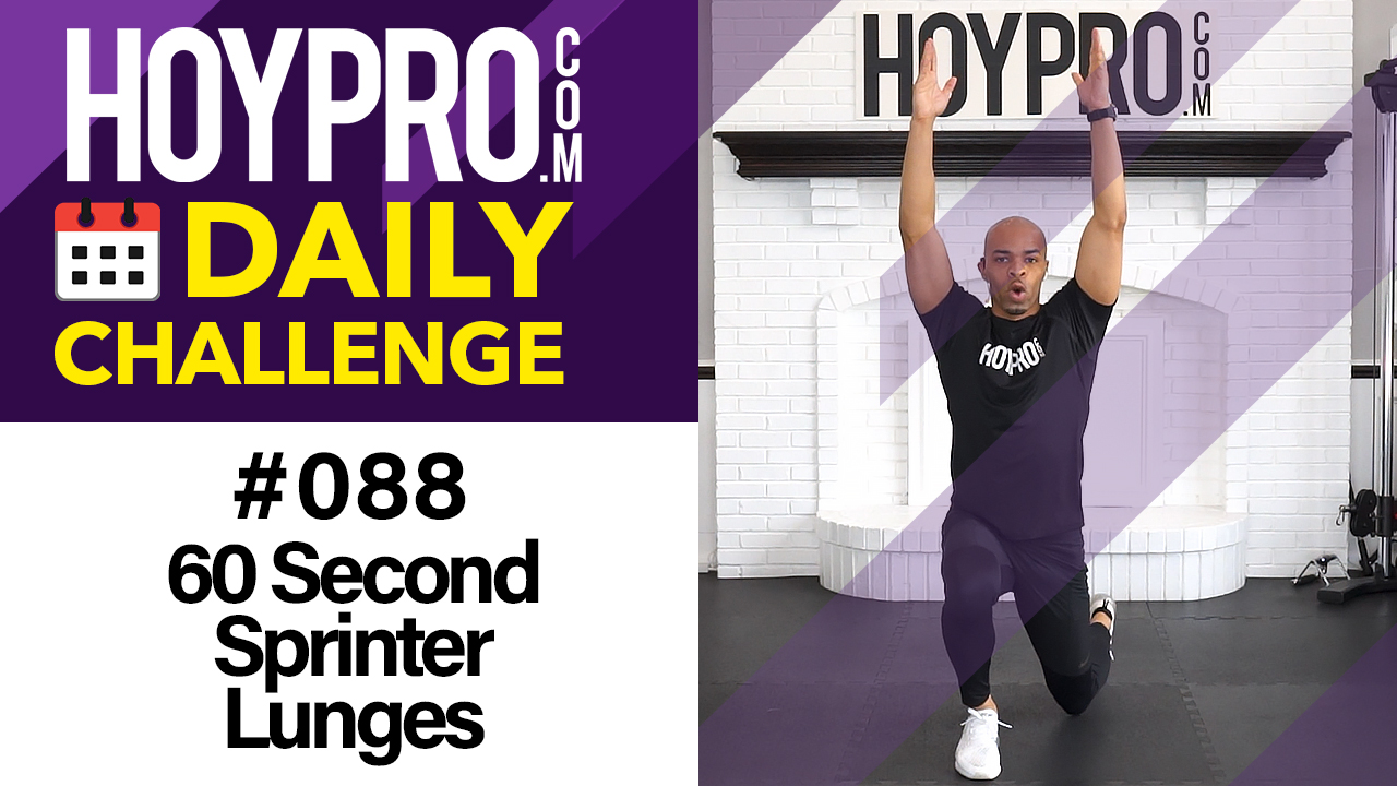 60 Second Sprinter Lunges - Daily Challenge #088