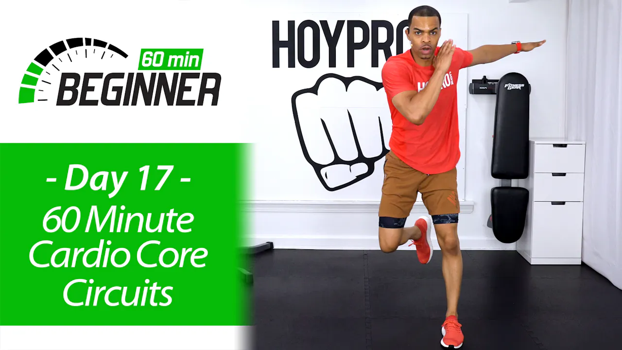 60 Minute Beginners Cardio Core Circuits + Abs Workout - Beginners 60 ...