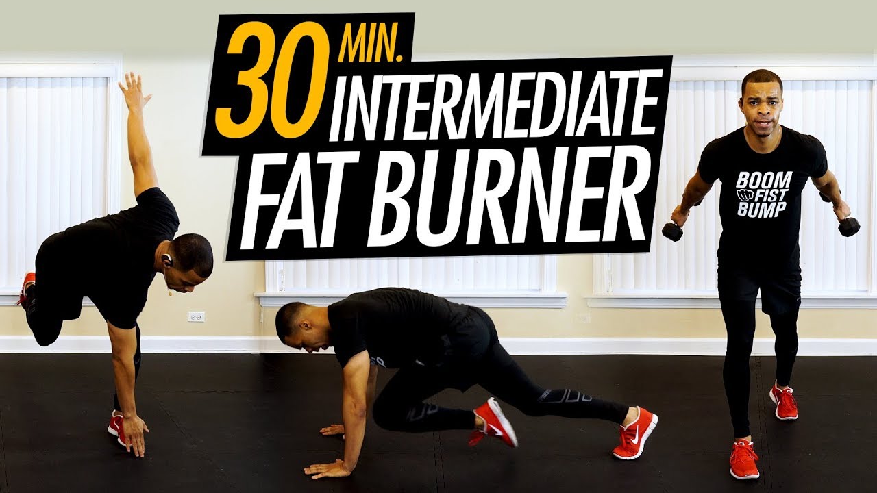 019 - 30 Minute Intermediate-Advanced HIIT Workout with Weights