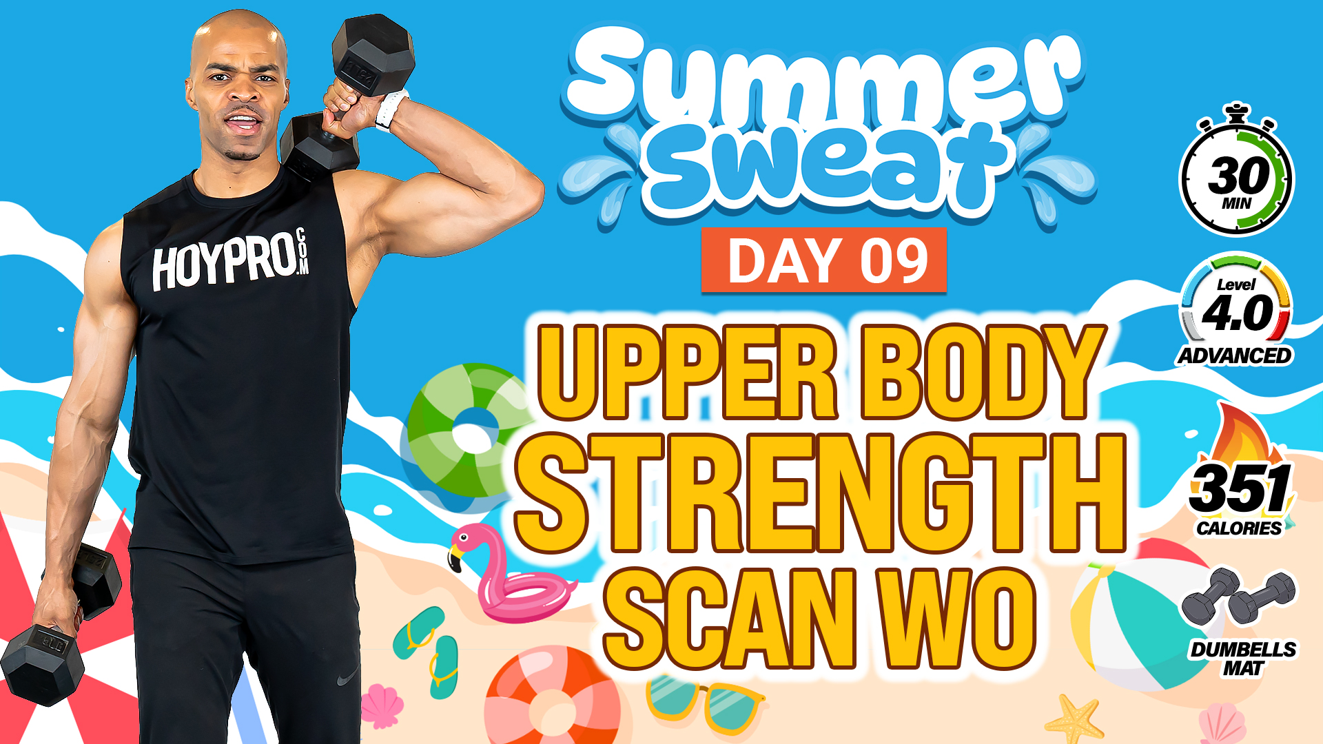 30 Minute Upper Body Strength Scan Workout - Summer Sweat #09