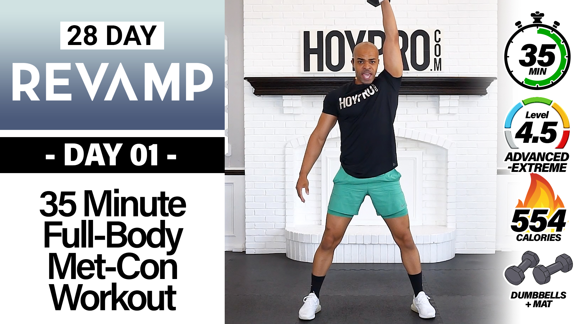35 Minute Full Body Metabolic Conditioning Workout - REVAMP #01