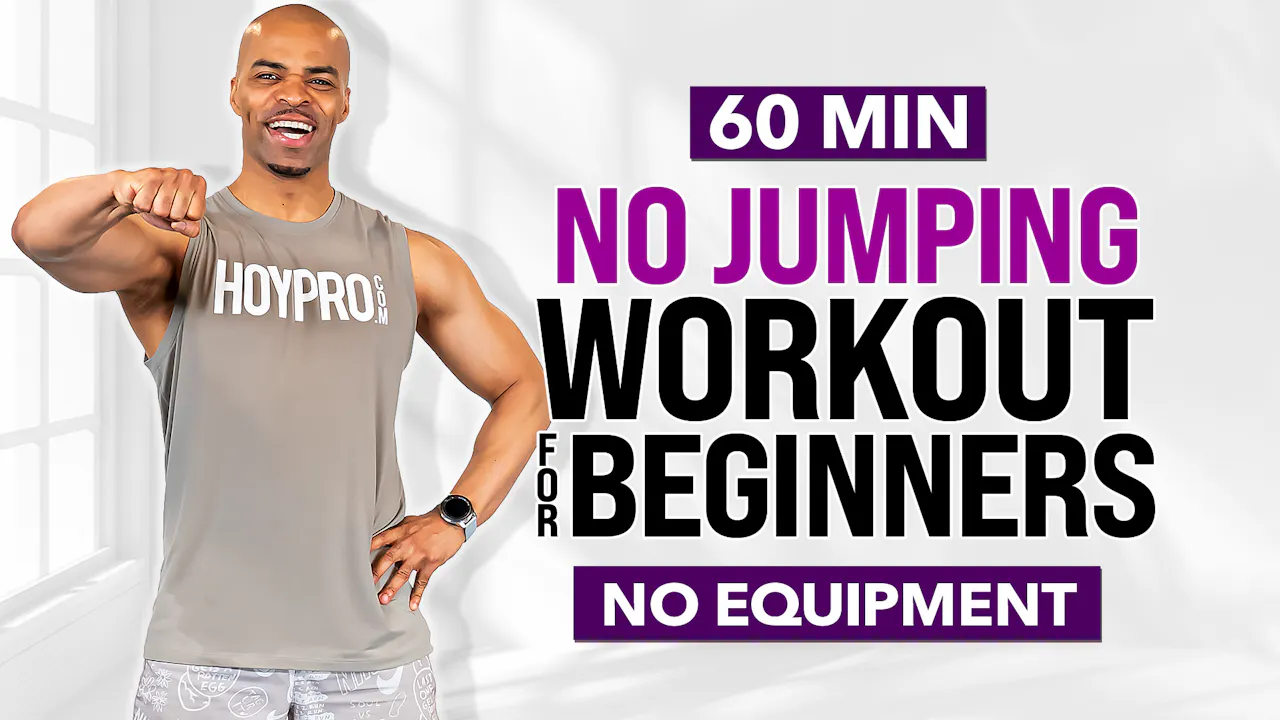 60 Minute Full Body Beginner Bodyweight Workout (No Jumping) - 30 & 60 ...