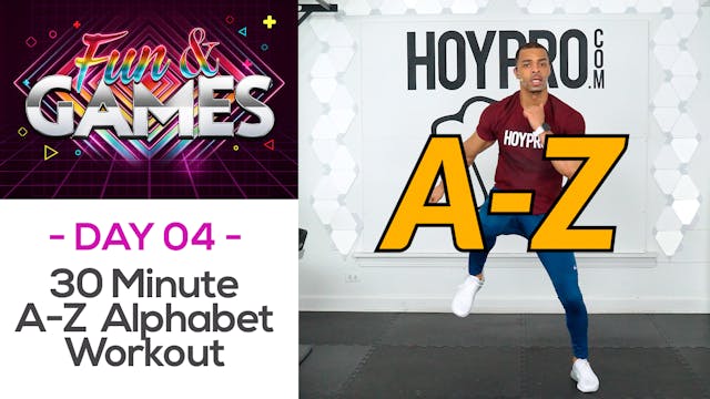 30 Minute A-Z Alphabet Themed Workout...
