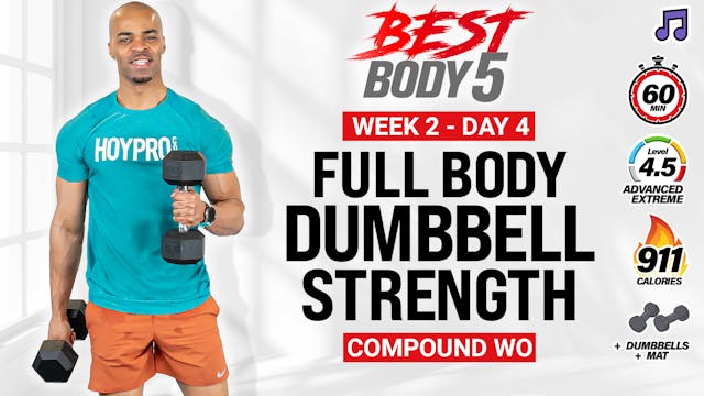 60 Minute Full Body Dumbbell Strength...