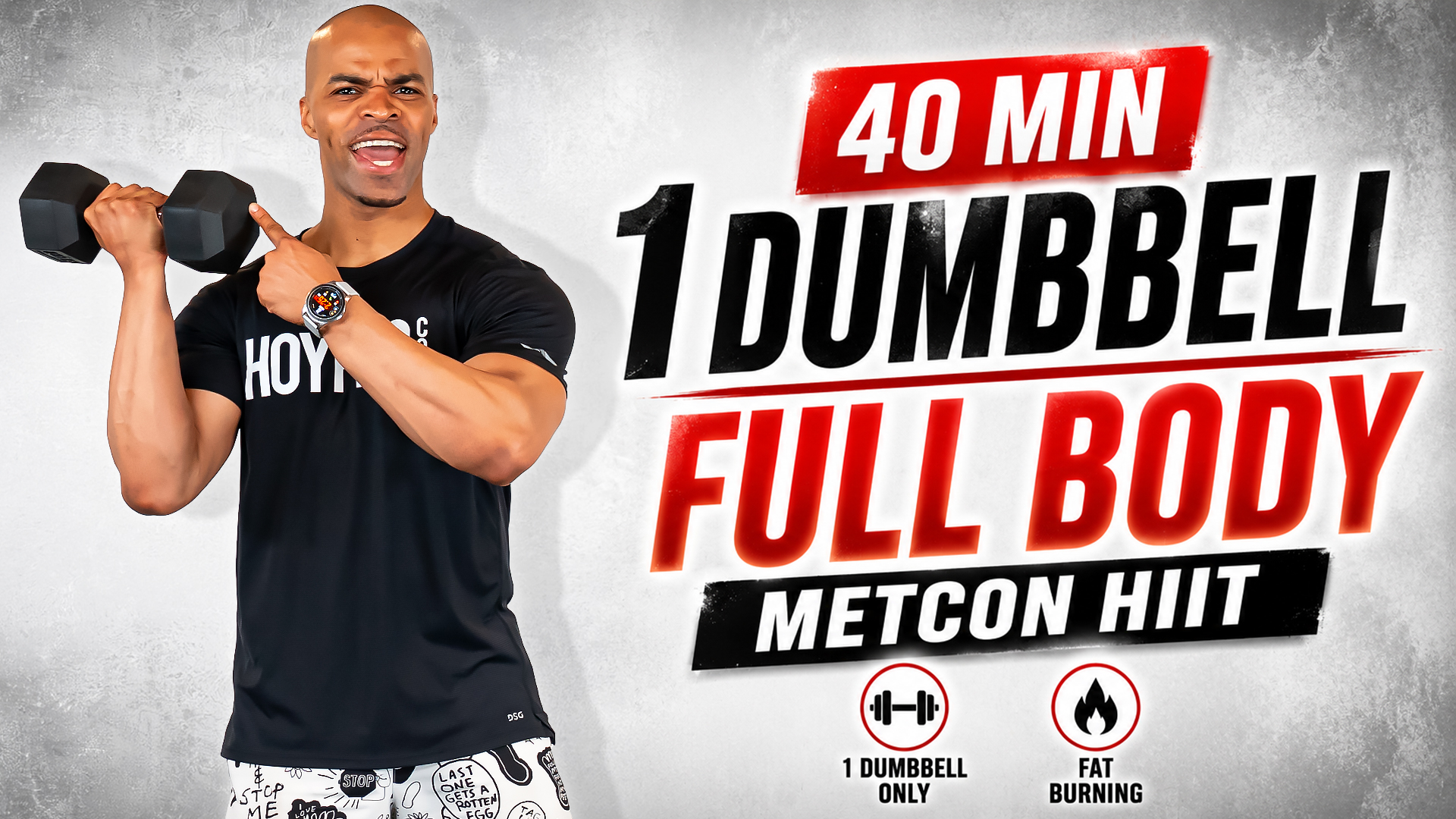 40 Minute One Dumbbell Full Body METCON Workout