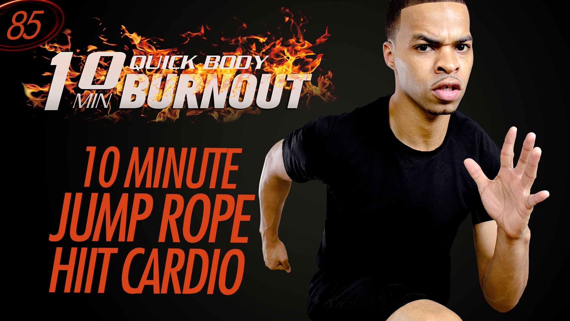 085 - 10 Minute NON-STOP Jump Rope HIIT Cardio Fat Burning Workout